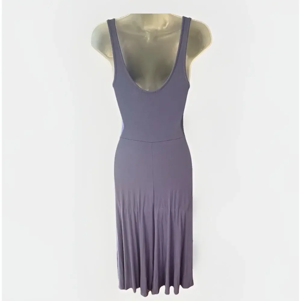 Marine Layer Lexi Soft Ribbed Fit & Flare Casual Midi Tank Dress Size XS Beach - Picture 7 of 10
